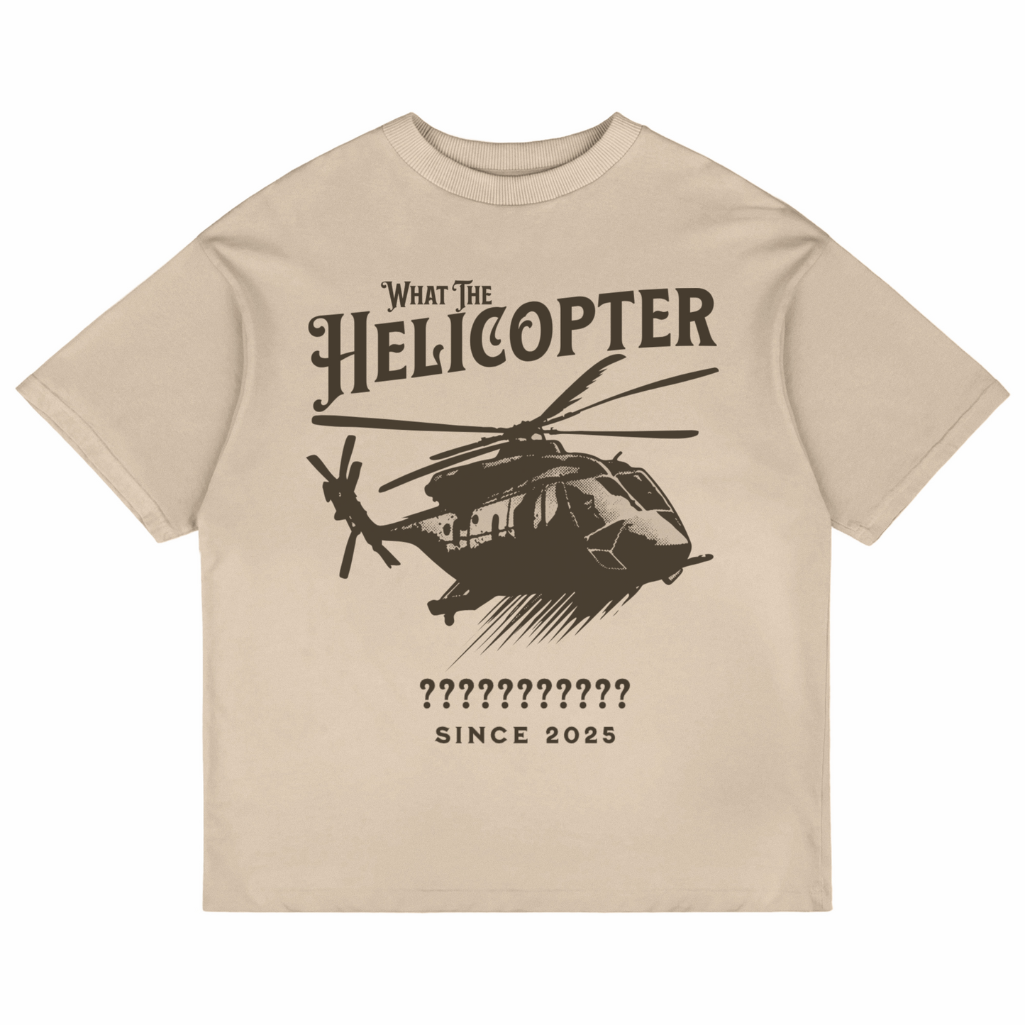 What The Helicopter - Unisex Oversized T-shirt