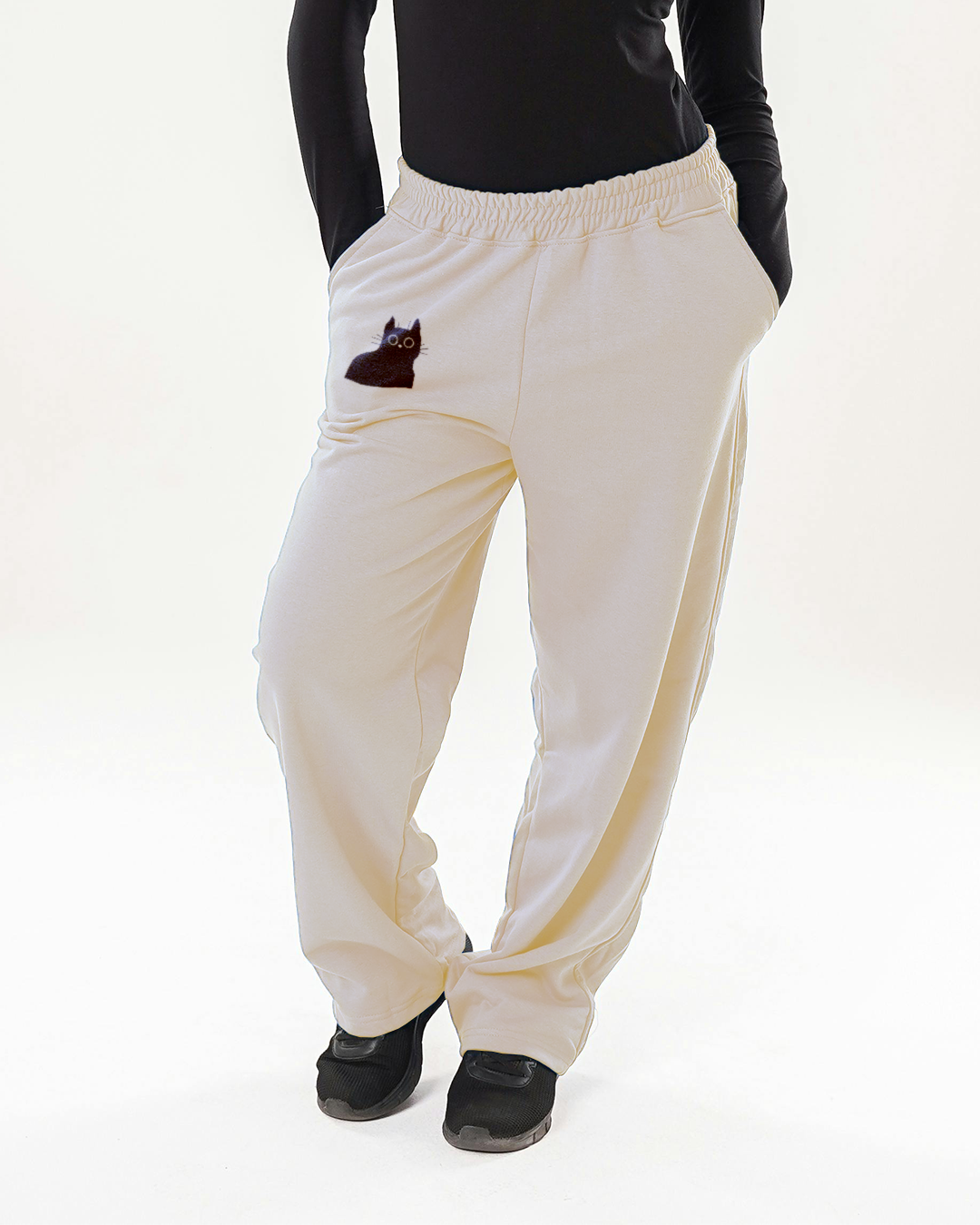 Embroidered Kitty - Unisex Sweatpants