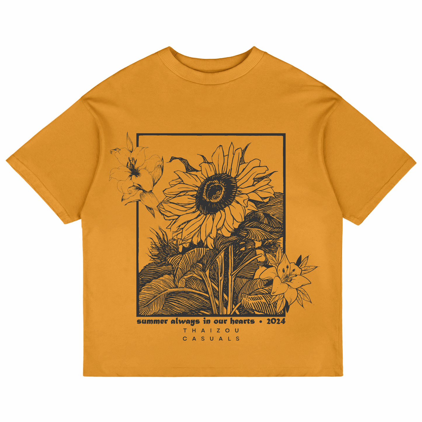 Sunflower Summer - Oversized T-shirt