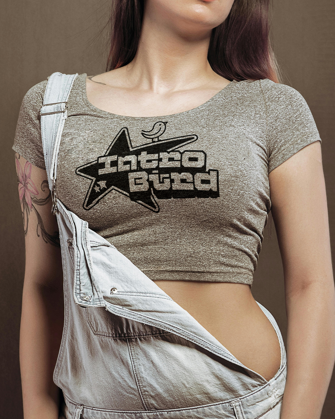 Intro Bird - Women's Crop T-shirt