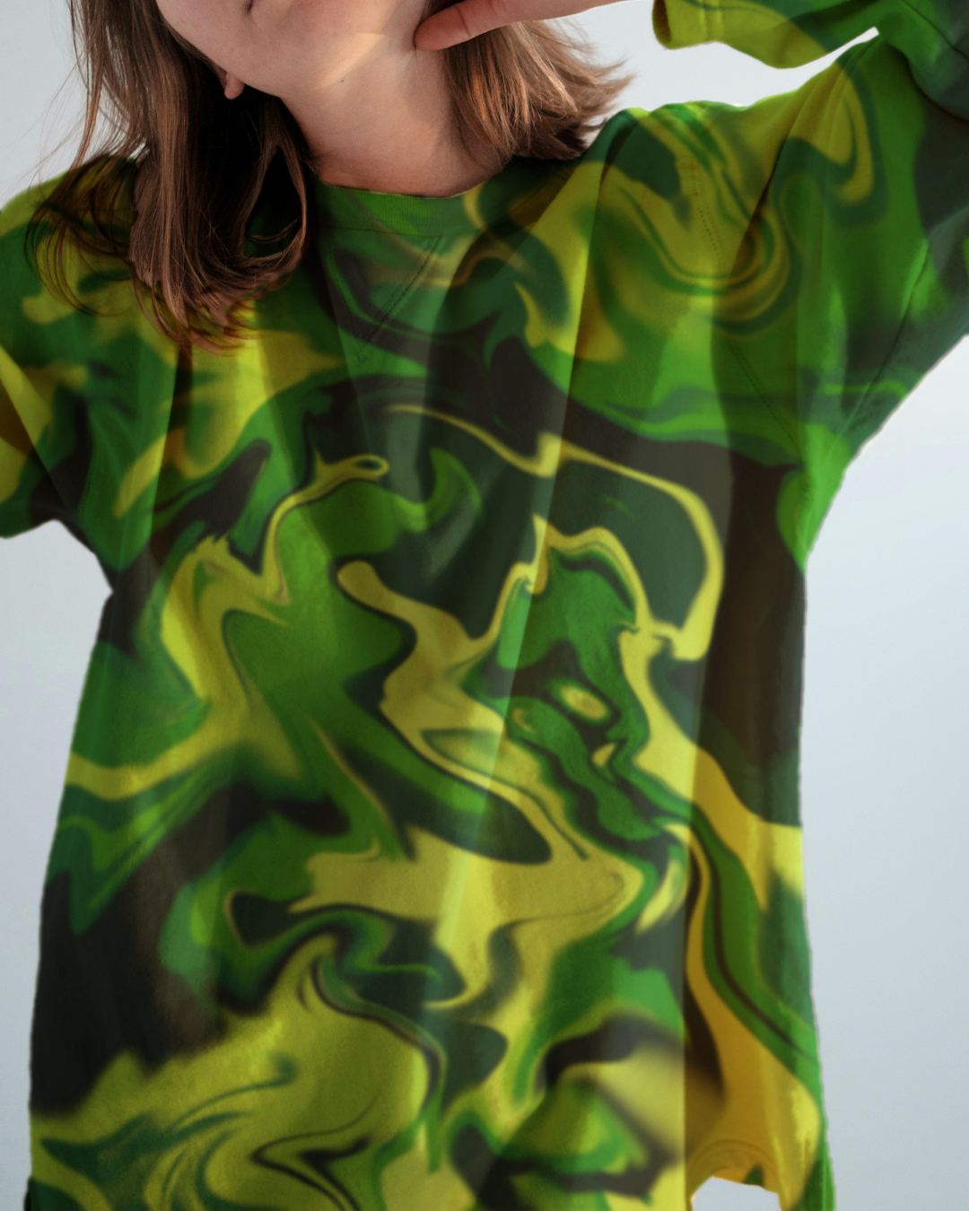 Abstract Green - Women's Roundneck T-shirt