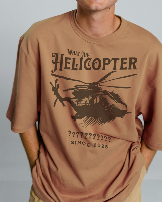 What The Helicopter - Unisex Oversized T-shirt
