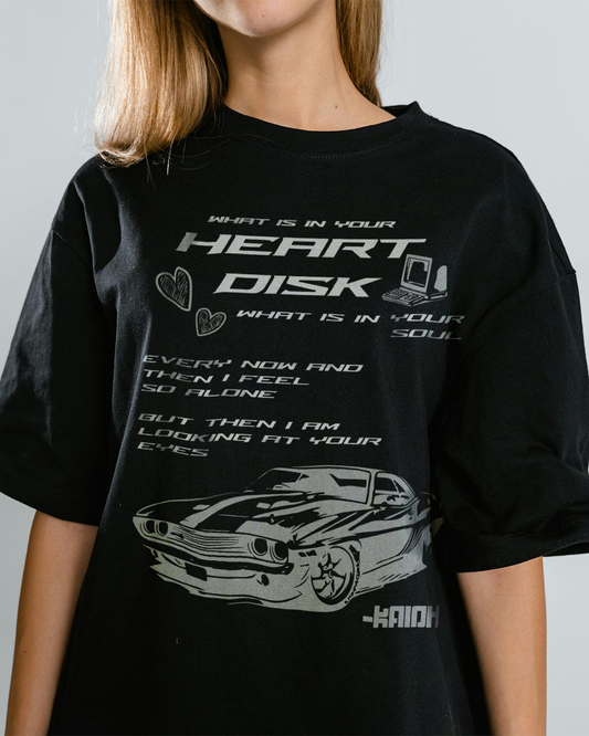 Heart Disk - Unisex Oversized T-shirt